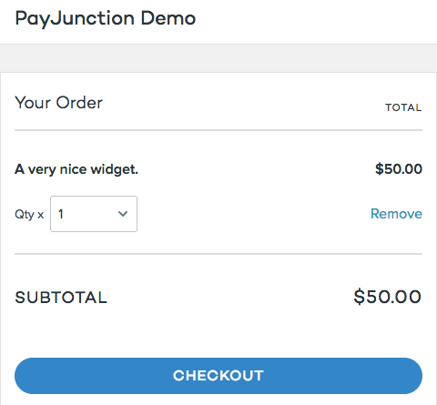 Add to Cart, Snap Checkout, View Cart, & Checkout – PayJunction Support