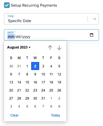 Setup Recurring Payments specific date.png