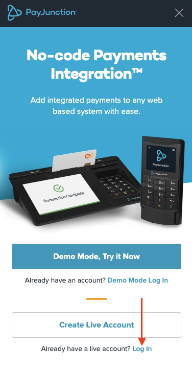 No-code Payments Integration Log In.png