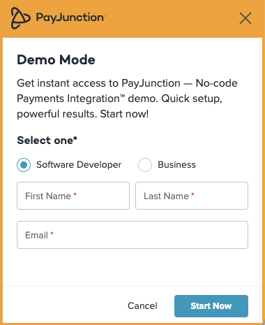 No-code Payments Integration Demo Sign Up Form.png