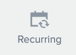 Recurring option in the left menu